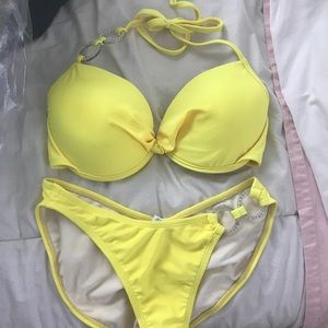♏️SOLD♏️yellow lady M Pageant Swimsuit